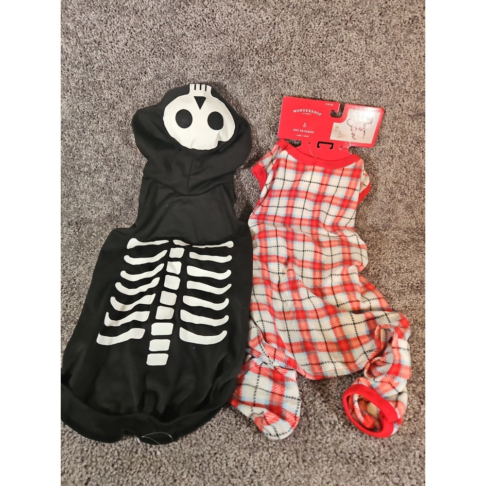Set Of 2 Large Dog Outfits. Halloween And Holiday. New Target